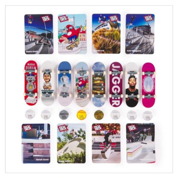 Tech Deck Competition Legends 8-Pk Mini Skateboards Olympic Games Paris 202 - Picture 6 of 9